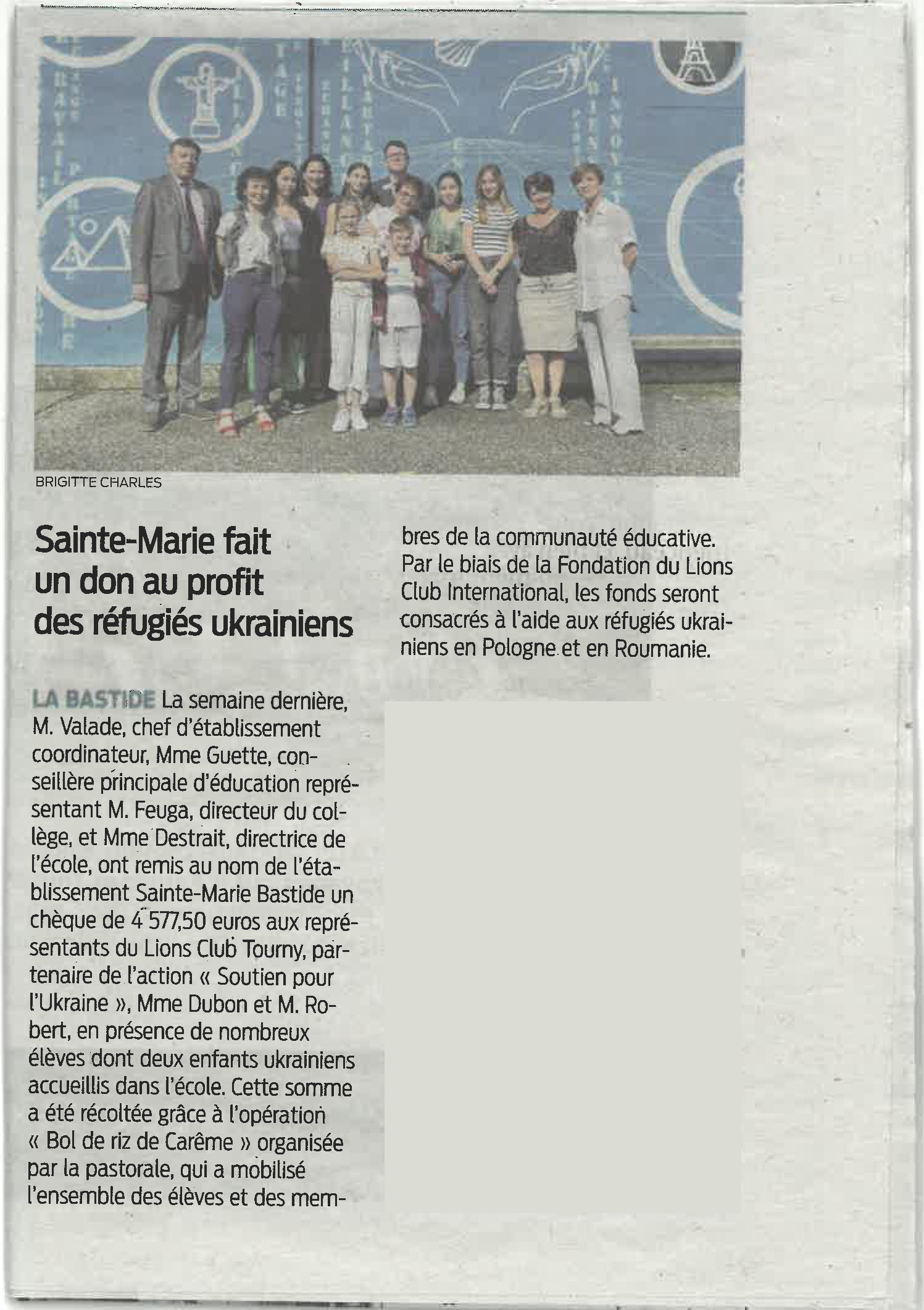 Article Sud Ouest